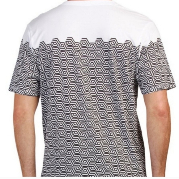 Versace Italia White/Black Geo Print - Picture 2 of 11